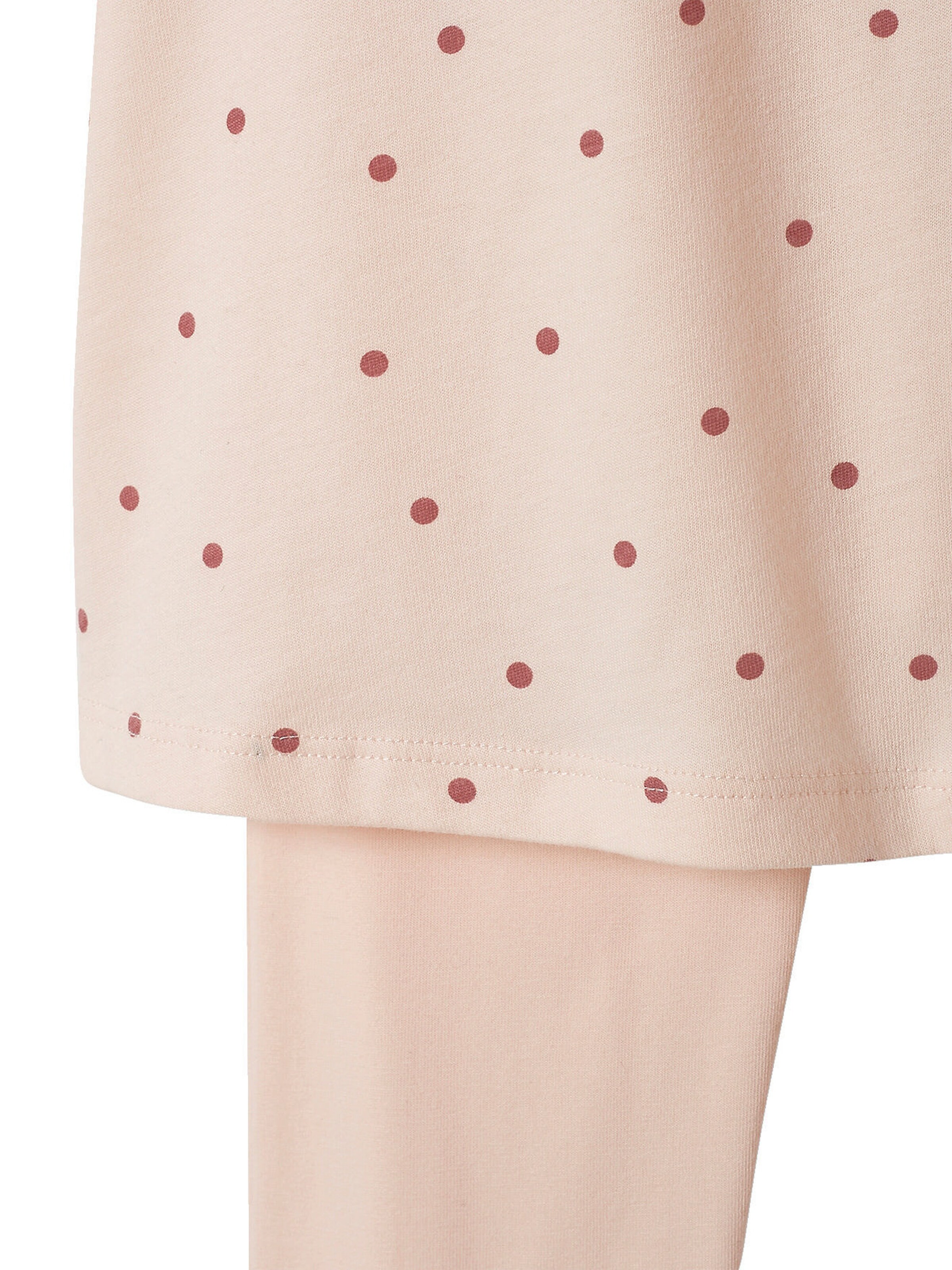 Vertbaudet 2er-Pack Mädchen Nachthemden mit Leggings, Blumen pack rosa/blau