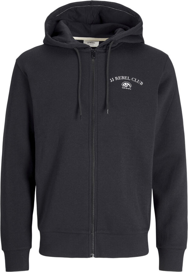 JJ-REBEL JREBANDREW SWEAT ZIP HOOD Sort