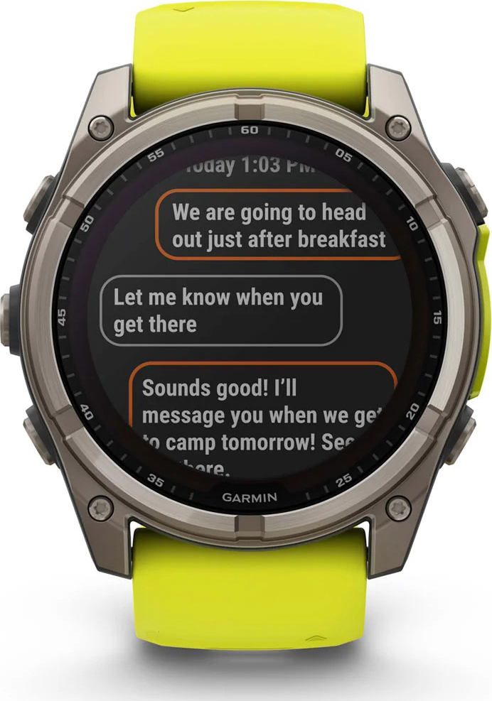 Fenix 8 - Solar Sapphire - 51mm Titanium/Yellow/Graphite
