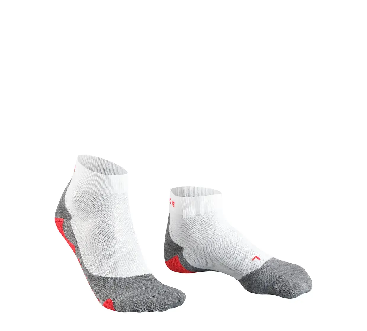 Falke RU 5 Race Korte Hardloopsokken Wit/Grijs Heren