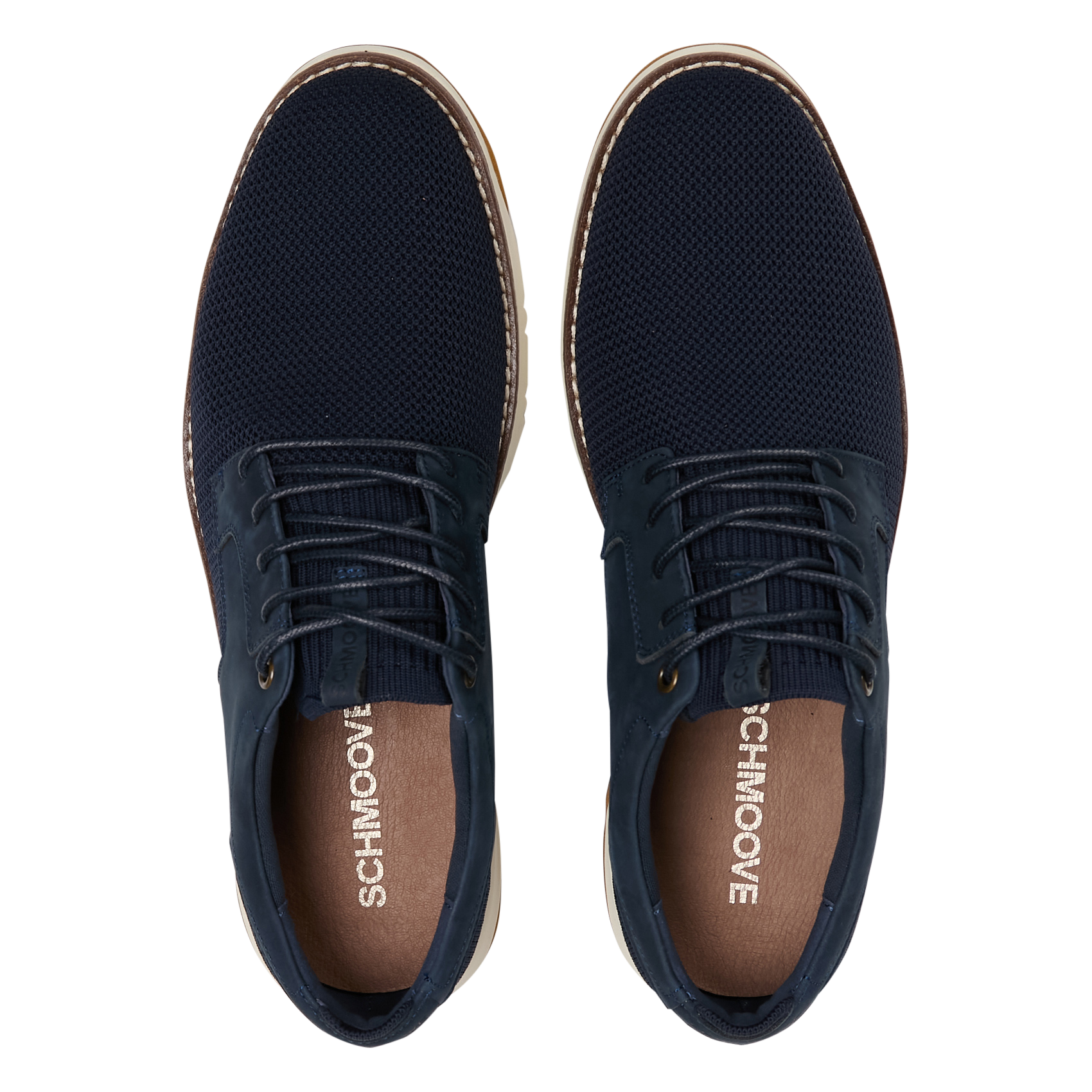 ECHO II - Derbies modernes en cuir| Bleu