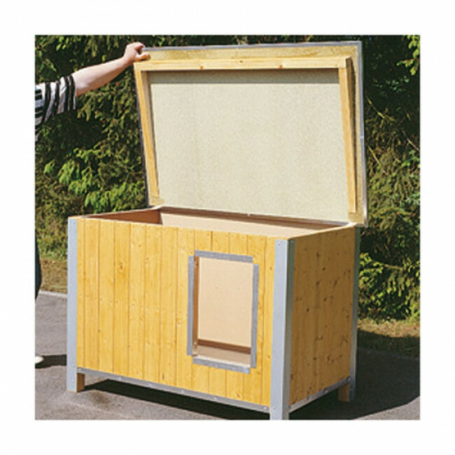 Niche d'extérieur isolée confort avec toit double pan