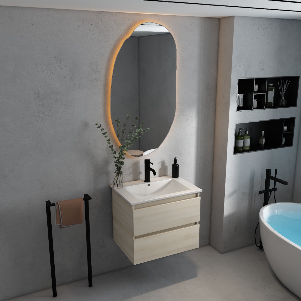 SHOWMODEL: Fontana Rovigo onderkast 60cm beach eiken