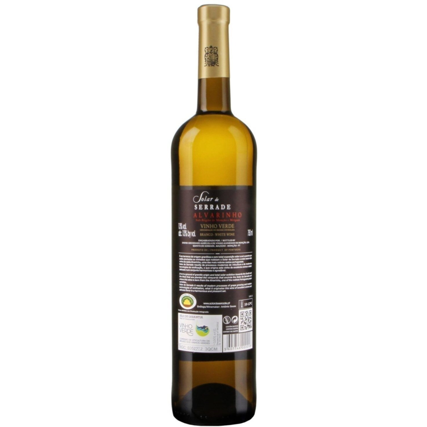 Vinho Verde DOC Alvarinho Solar de Serrade Monção -75cl