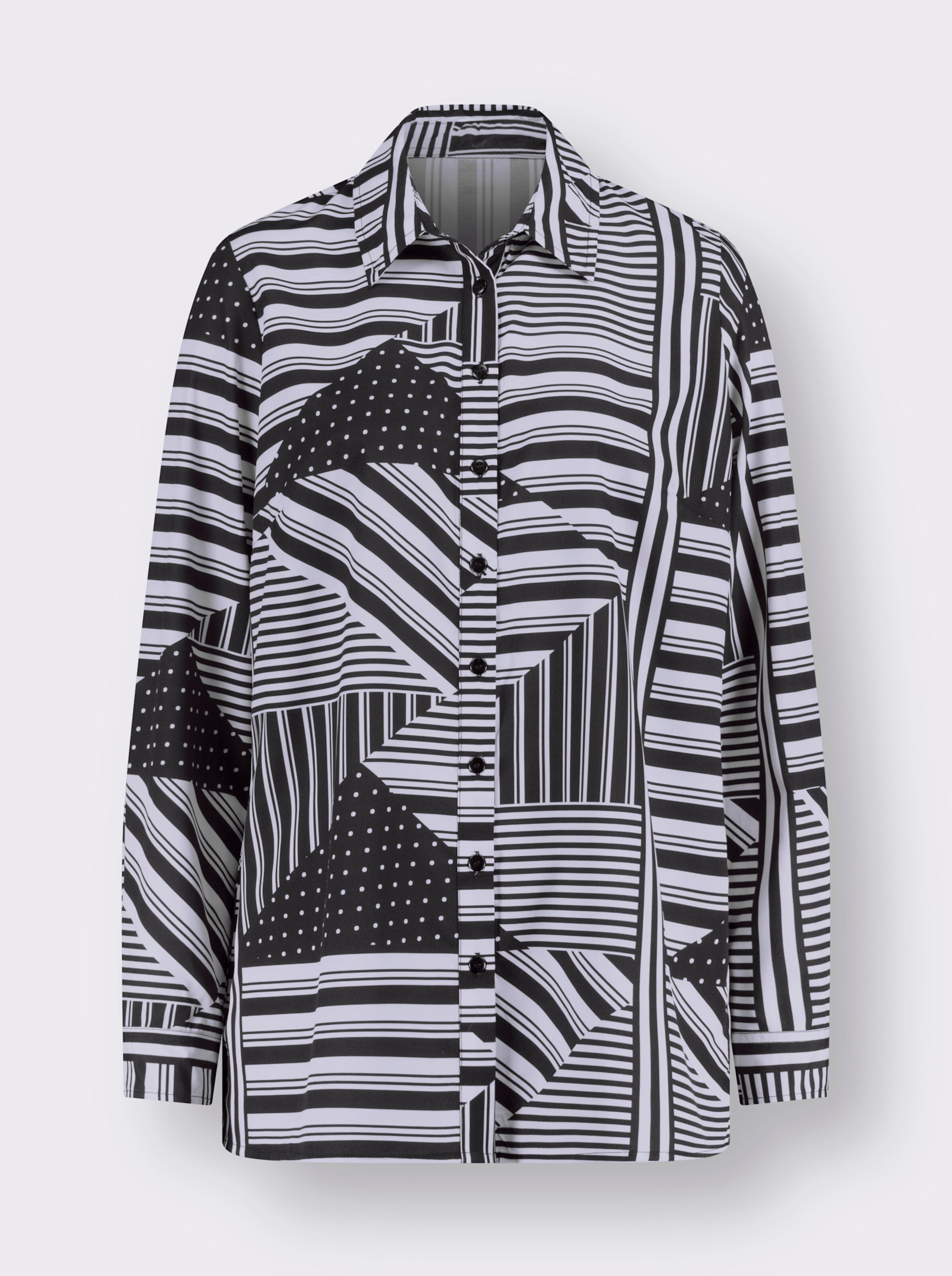 Longbluse mit Seitenschlitzen
