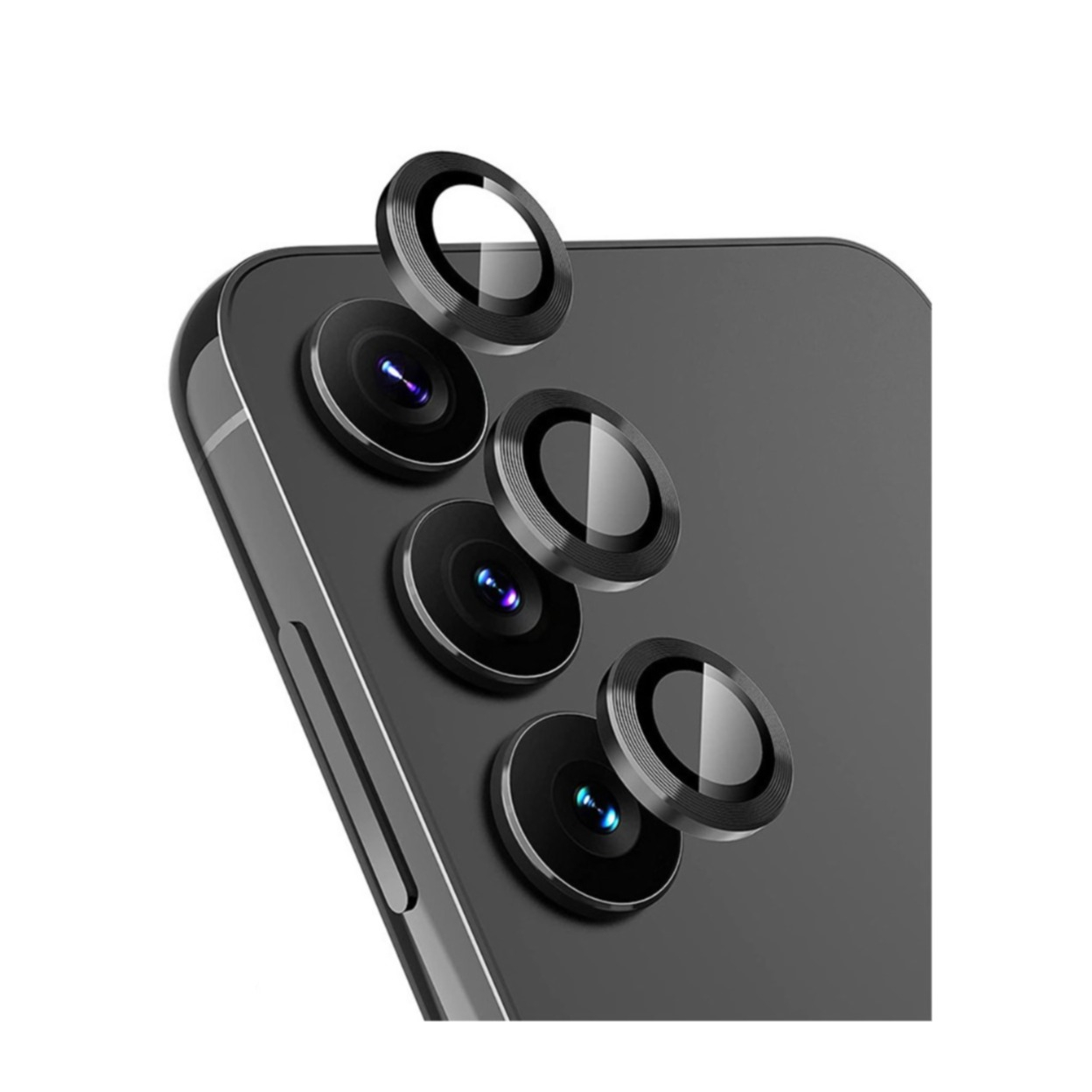 Samsung Galaxy A35 Kameraschutz Objektiv Ring Protector Abdeckung - Schwarz