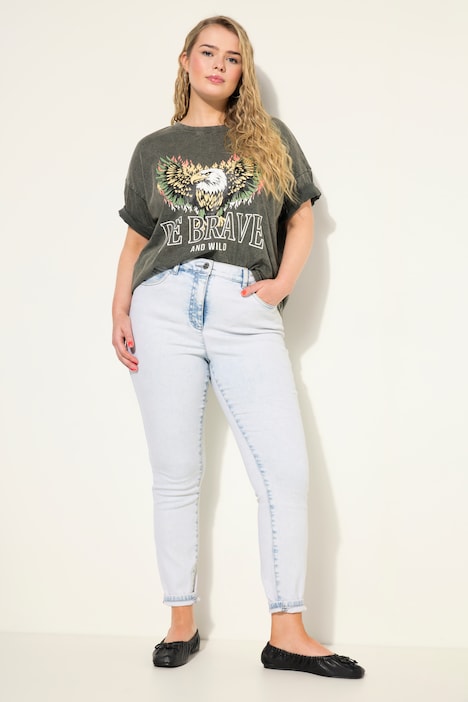 Skinny Jeans, bleached Denim, 5-Pocket