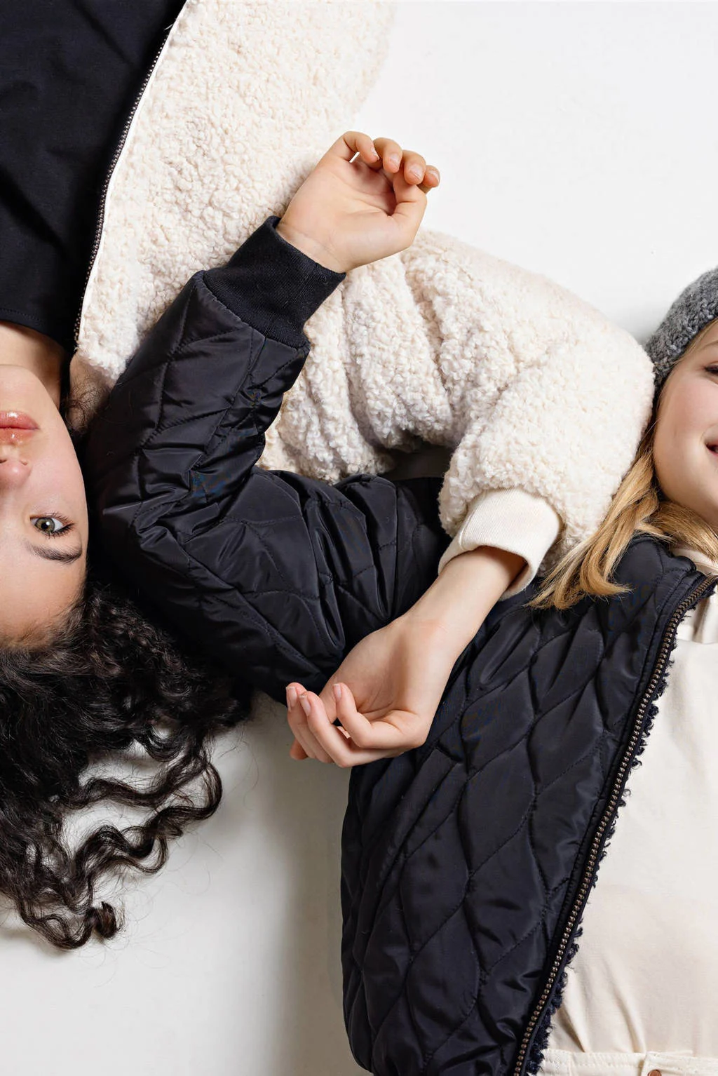 NoBell’ reversible quilted winterjas Bombi zwart