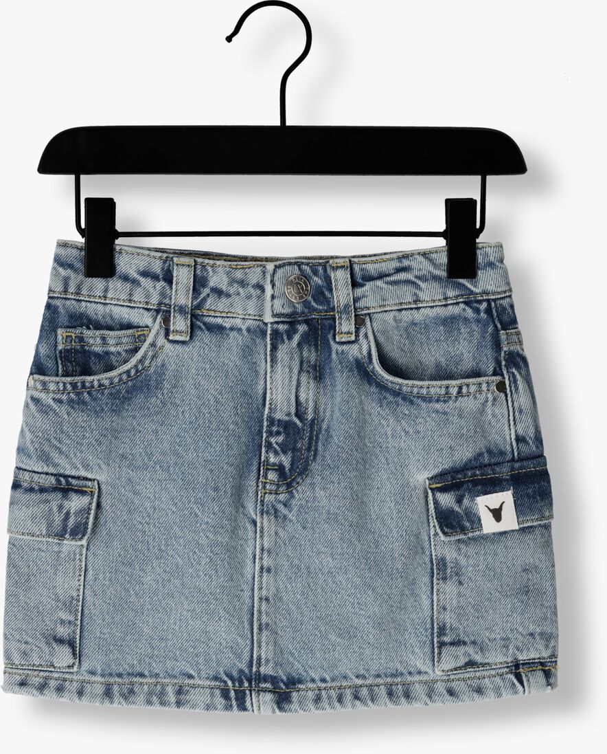 ALIX MINI blauwe alix mini  woven denim cargo skirt