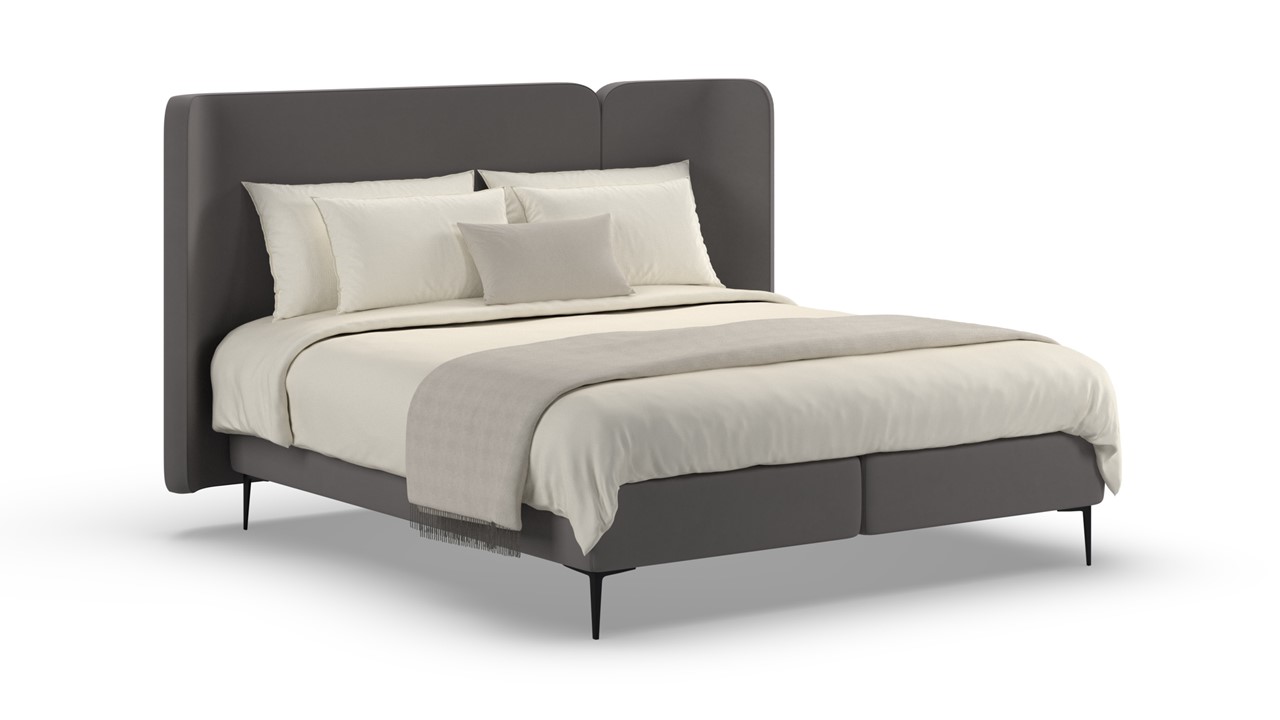 Boxspring Mesa met Kårlsson Excellence matras - Soft suede grey
