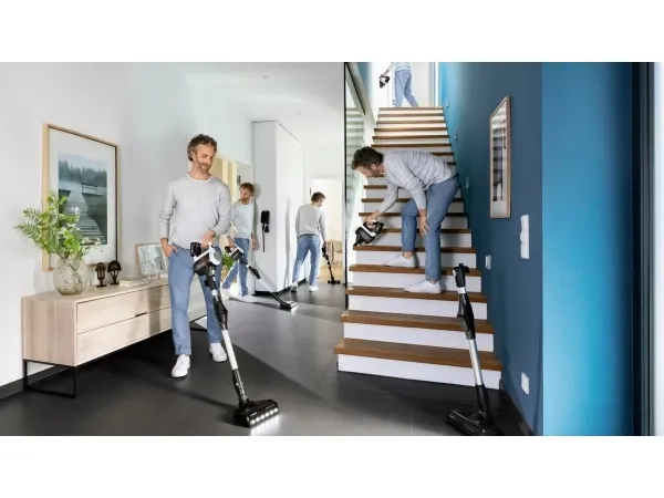 Bosch Unlimited 7 BCS711XXL - Støvsuger - pind/håndholdt (2-i-1) - uden pose - ledningsfri - hvid - 1 batteri, inkluderet oplader