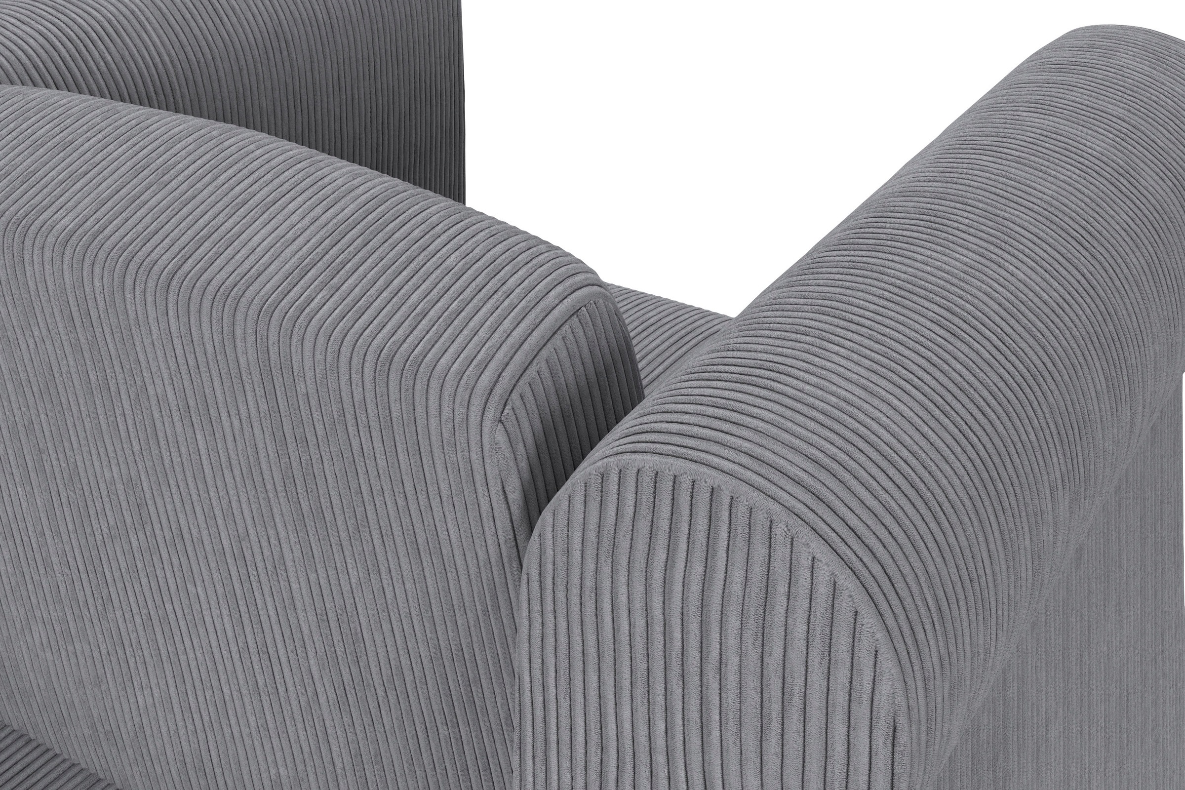 Dorel Home Chesterfield-Sessel »Felix II in Breit-Cord« mit Rückenlehne 3-fach verstellbar, Beine Massivholz, Sitzhöhe 46 cm