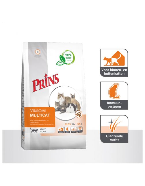Prins Vitalcare Multicat Gevogelte - Kattenvoer