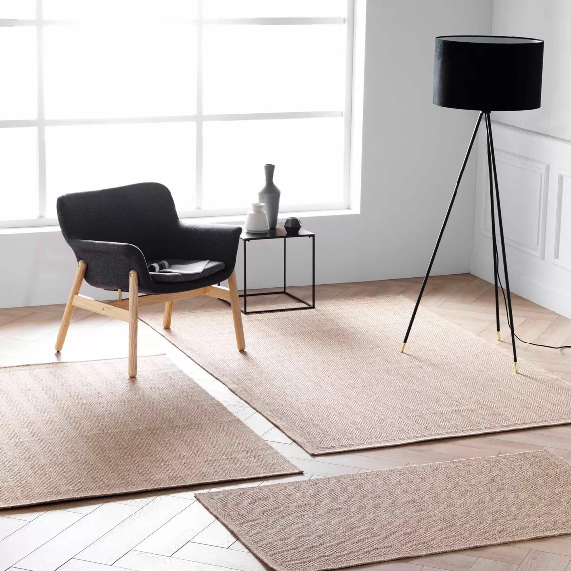 Tapis tissé (120 x 170 cm) Ilem Beige