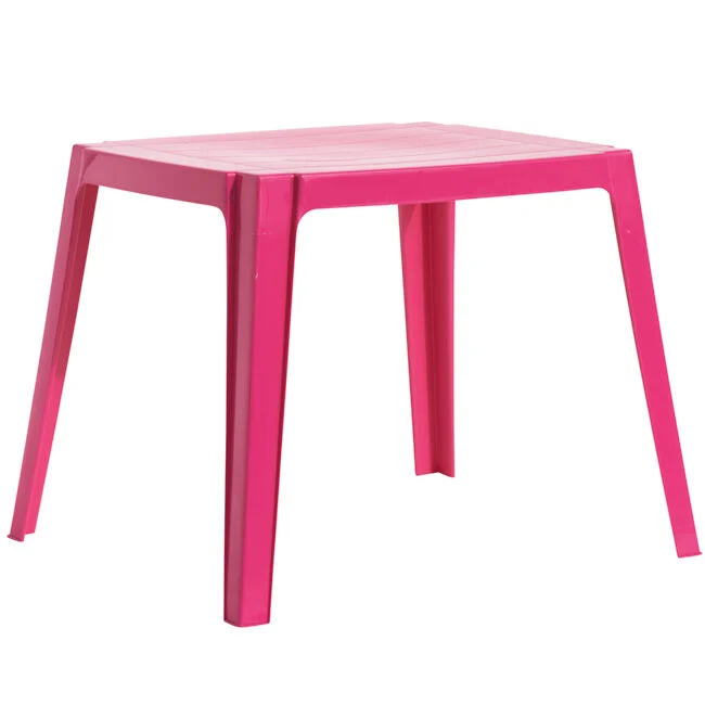 Table de jardin enfant 4 personnes rose