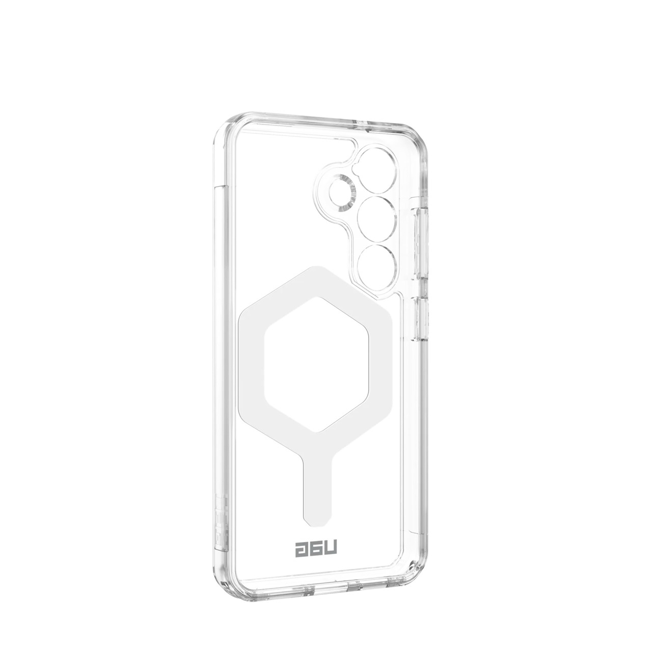 Samsung Galaxy S25 Hybrid Schutzhülle Plyo Pro MagSafe-Modul (214488114333) - Transparent (Silber)