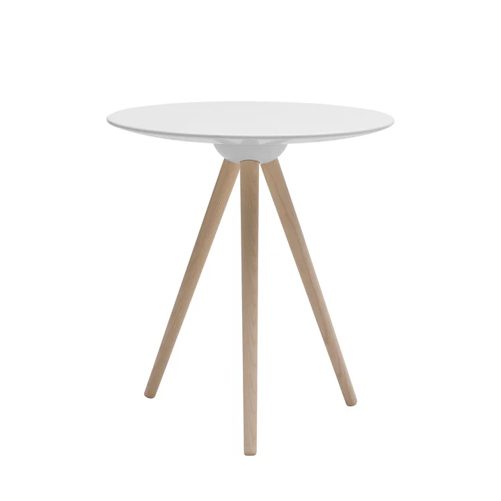 Softline - Circoe Beistelltisch, Esche / weiss lackiert