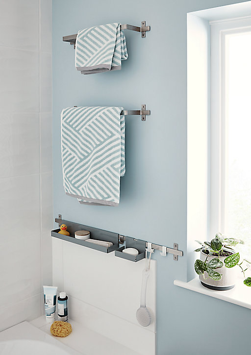 Porte-serviettes Amantea inox brossé GoodHome 40 cm
