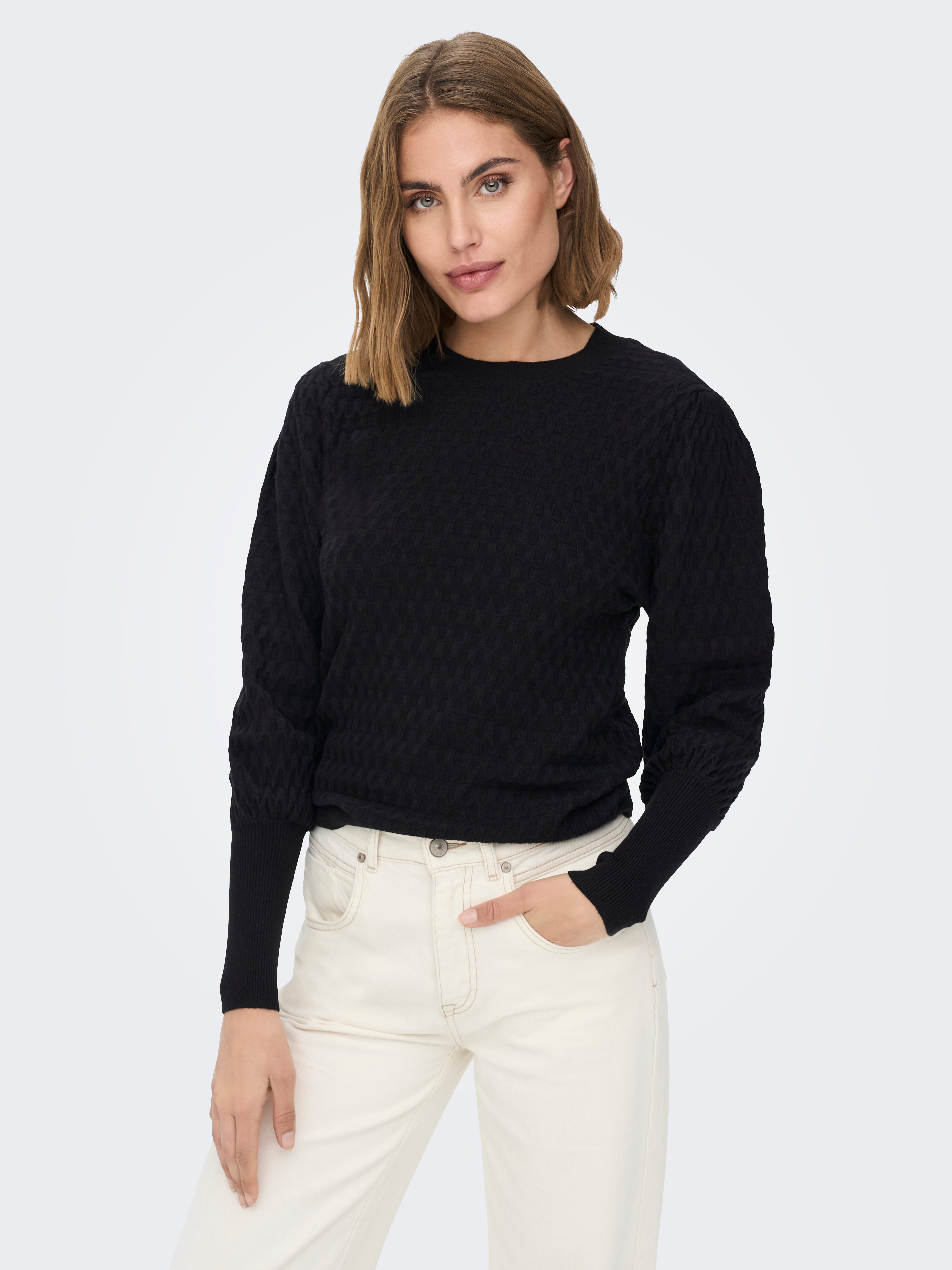 ONLFAYE Strickpullover Black