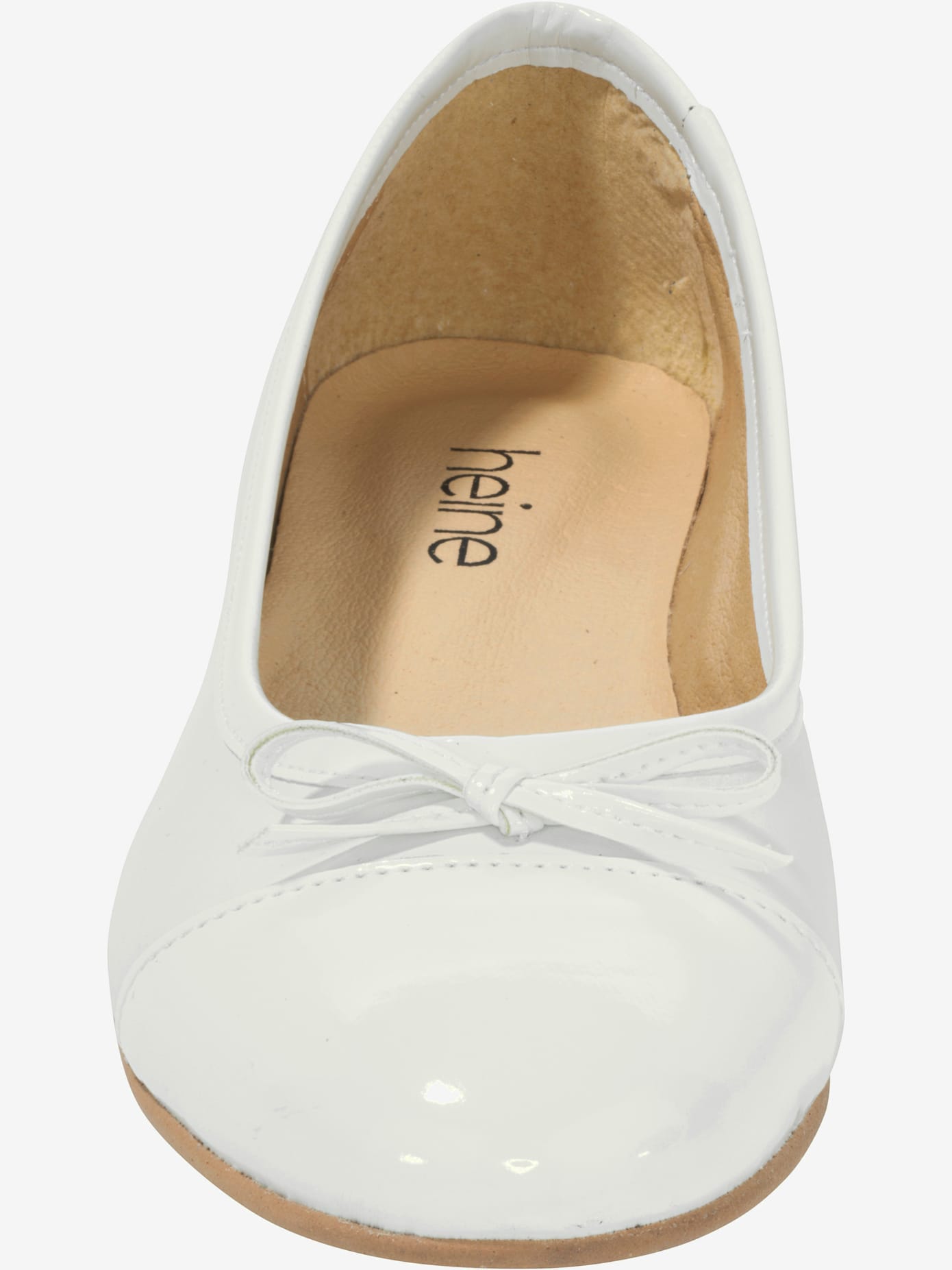 Ballerines cuir velours vachette et matière synthétique vernie