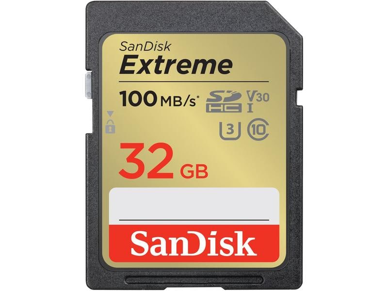 SanDisk SDHC-Karte Extreme 32 GB 2er Pack Pack von 2 professionellen SDHC-Speicherkarten mit 32 GB