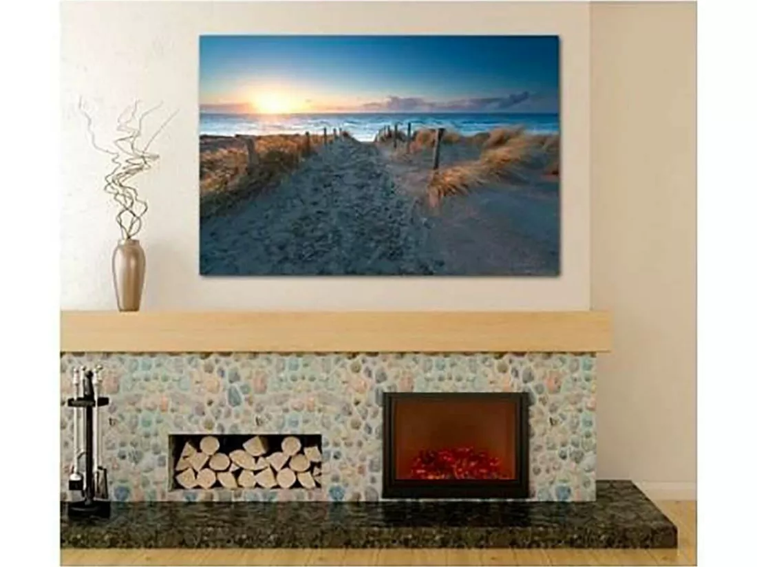 Tableau coucher de soleil sur la mer - 70 x 50 cm