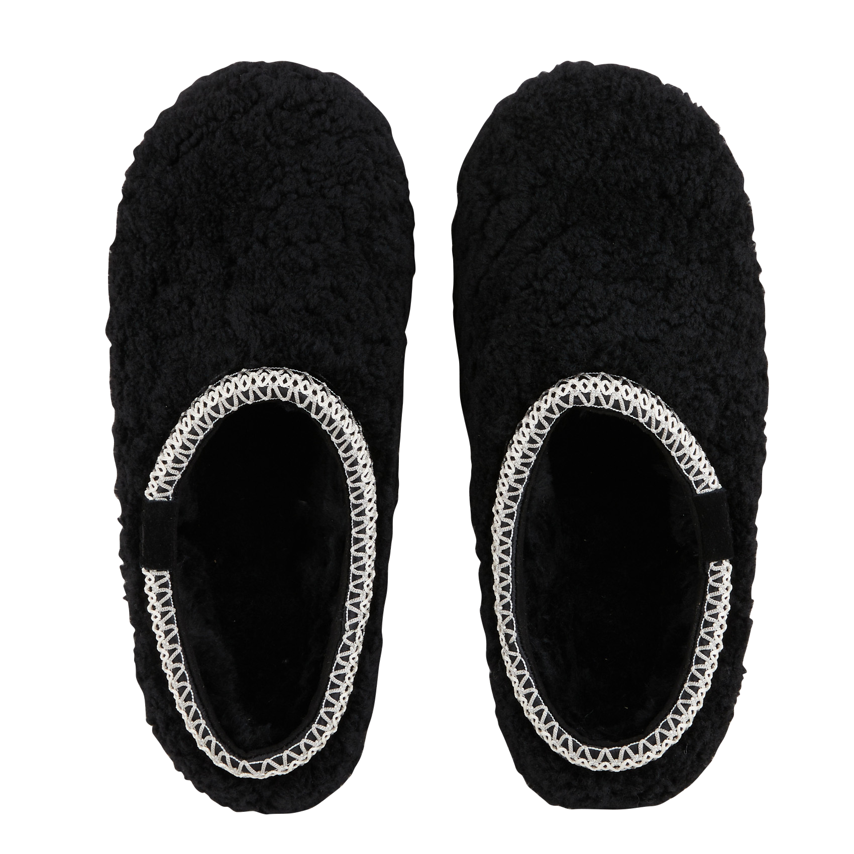 TASMAN MAXI CURLY - Chaussons en fourrure | Noir