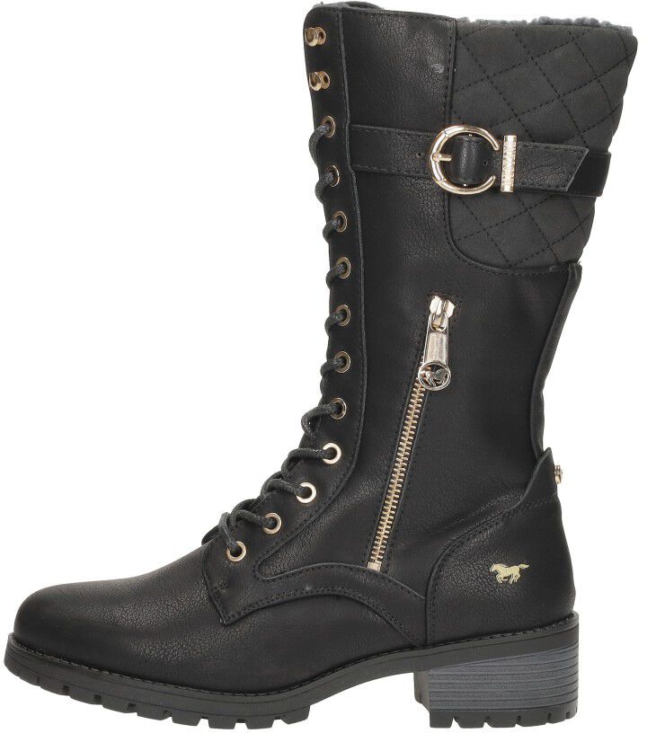 Mustang Veterschoenen Hoog zwart