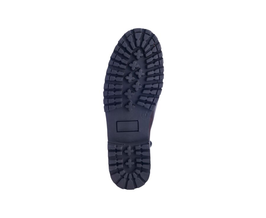 Derbies homme Marron semelle gomme crantée - COLNEY GOMME