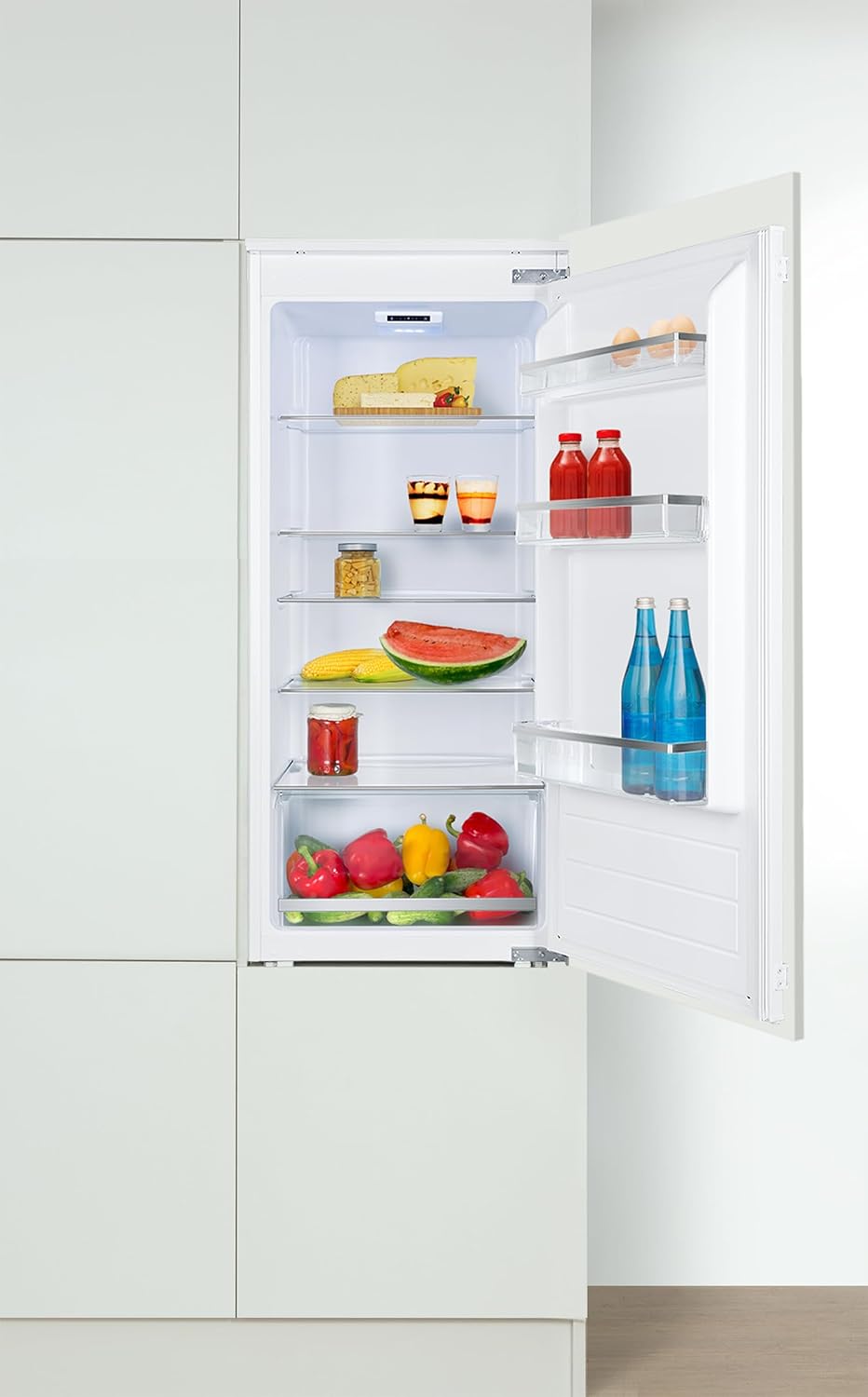 Amica EVKSS 352 221 / Vollraum-Kühlschrank / 1220 mm Nische/Schlepptür-Technik/elektronische Steuerung/Inverter-Motor