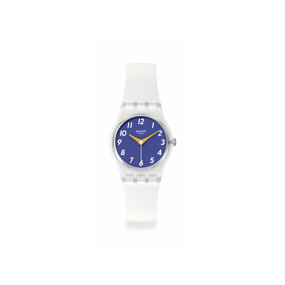 Montre SWATCH Lady The gold within you femme bracelet silicone blanc