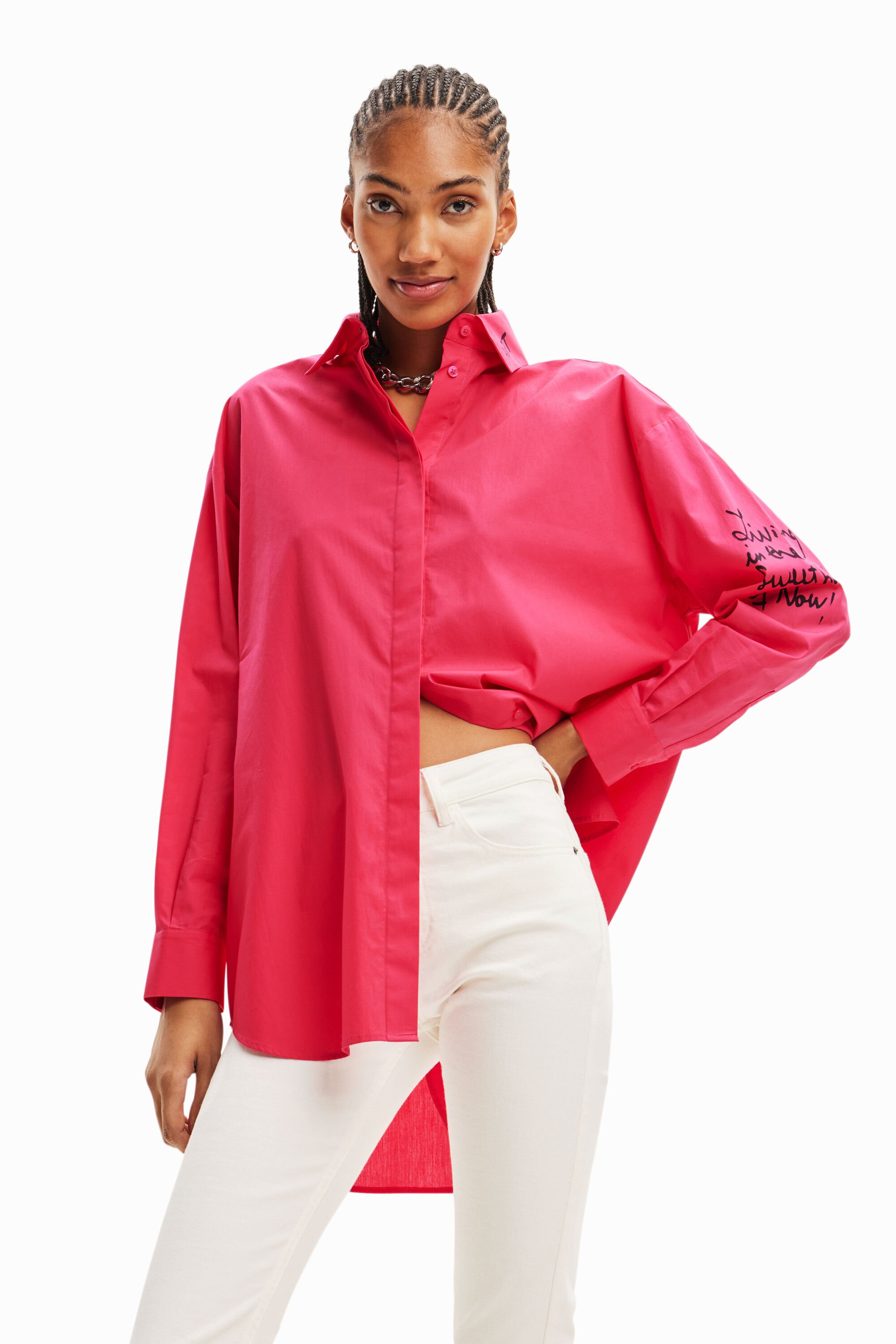 Chemise oversize visages