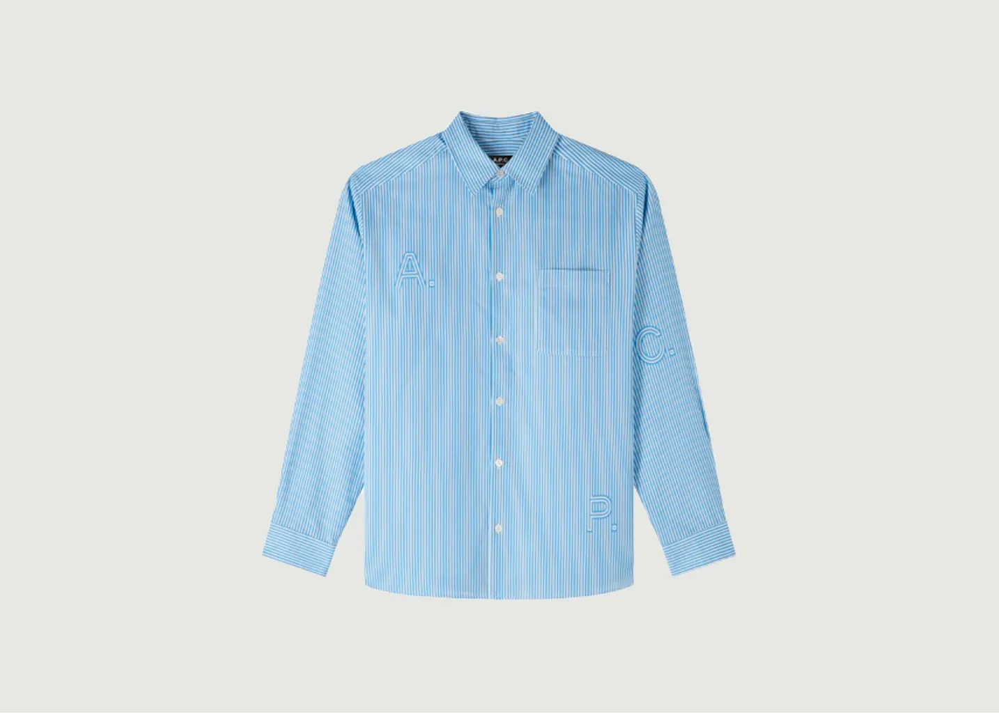 Chemise rayée siglée Malo A.P.C.