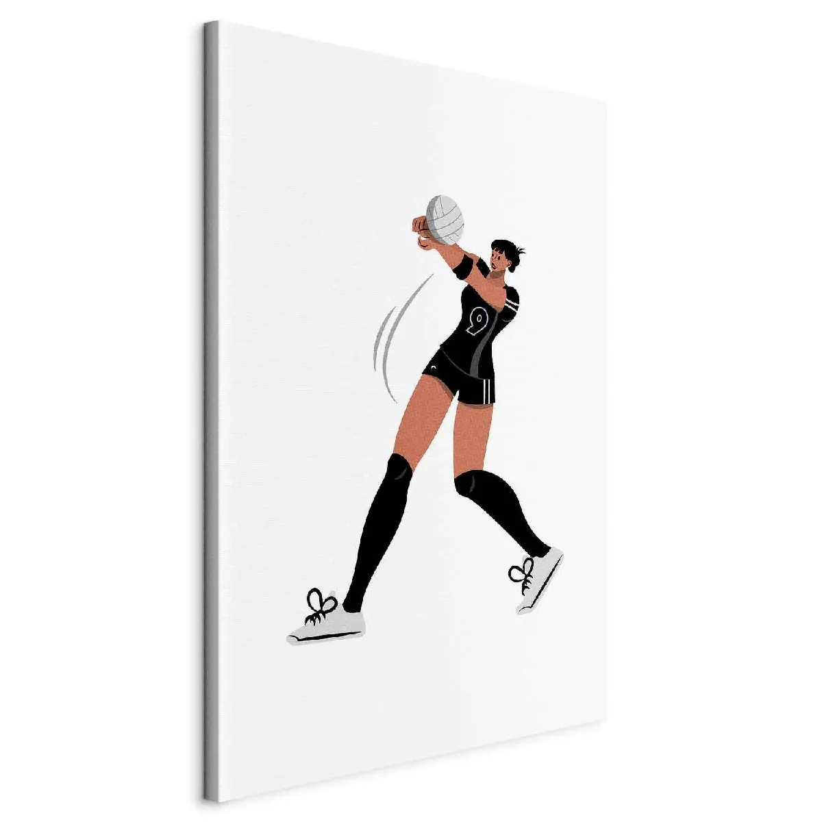 Decoshop26 Jeux Olympiques de Paris Motif Volley-ball Féminin 40x60