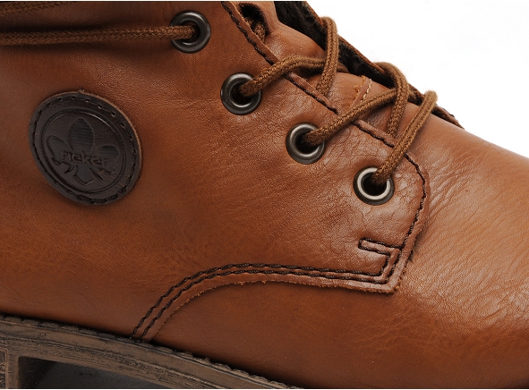 Rieker boots bottine plates femme 77423 marron