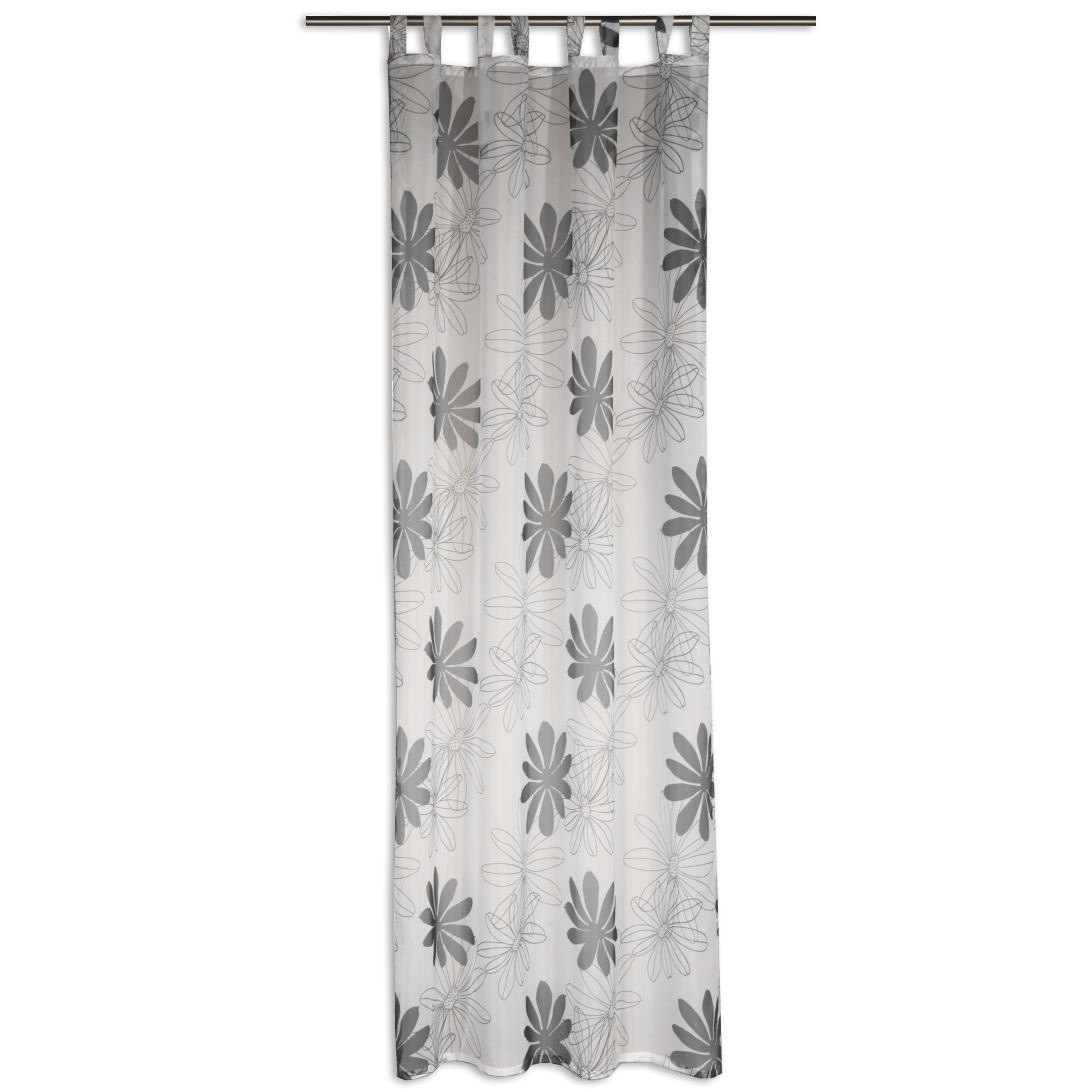 Voile-Schlaufenschal - anthrazit - 135x235 cm