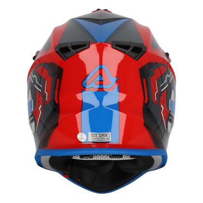 Casque cross Acerbis LINEAR 22.06 2024 - Rouge / Bleu