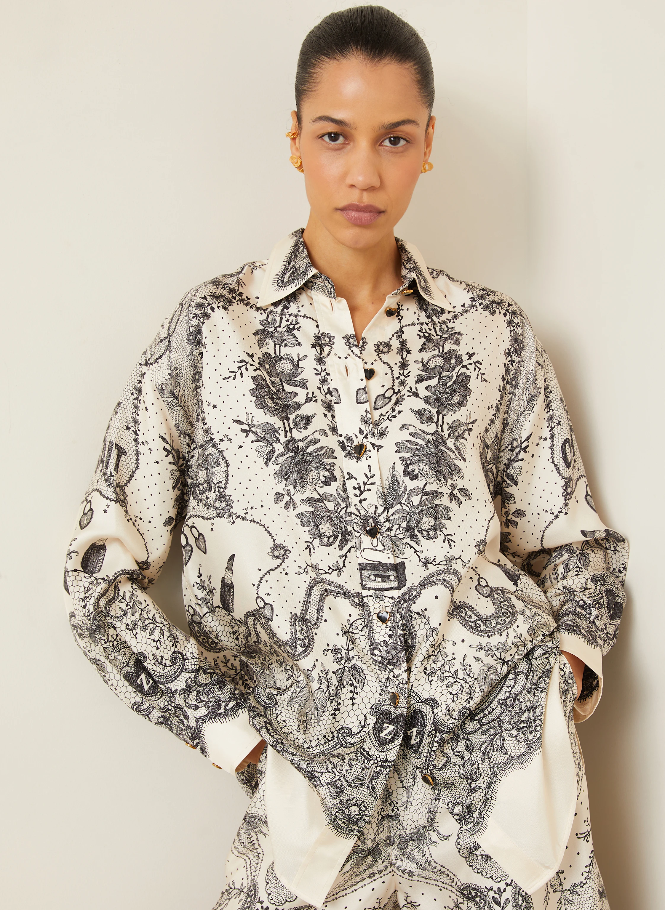 ZIMMERMANN Hemdbluse aus Seide