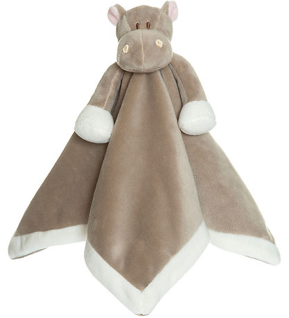 Teddykompaniet Schmusetuch - Nilpferd - 35 x 35 cm - Graubraun