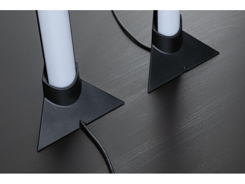 Paulmann EntertainLED Standfuss, 132 x 67 mm, Schwarz, 2 St Zubehör ohne Leuchtmittel