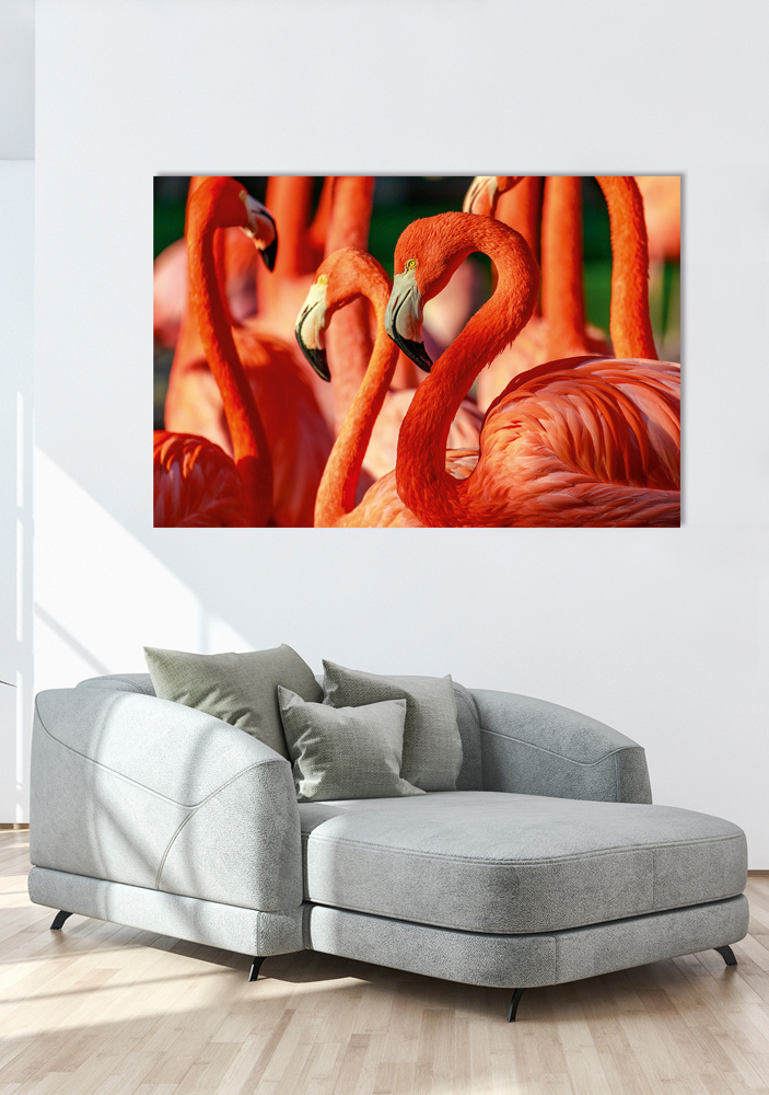Akustikbild FLAMINGOS 80x120cm, 7kg