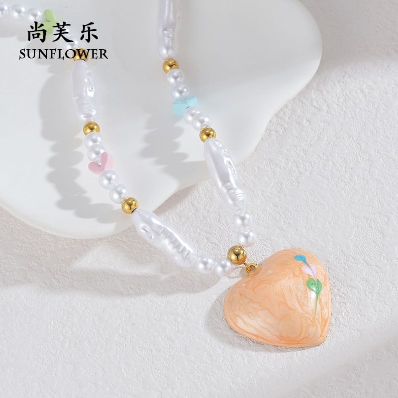 Shangfleur - Ketting met imitatieparels