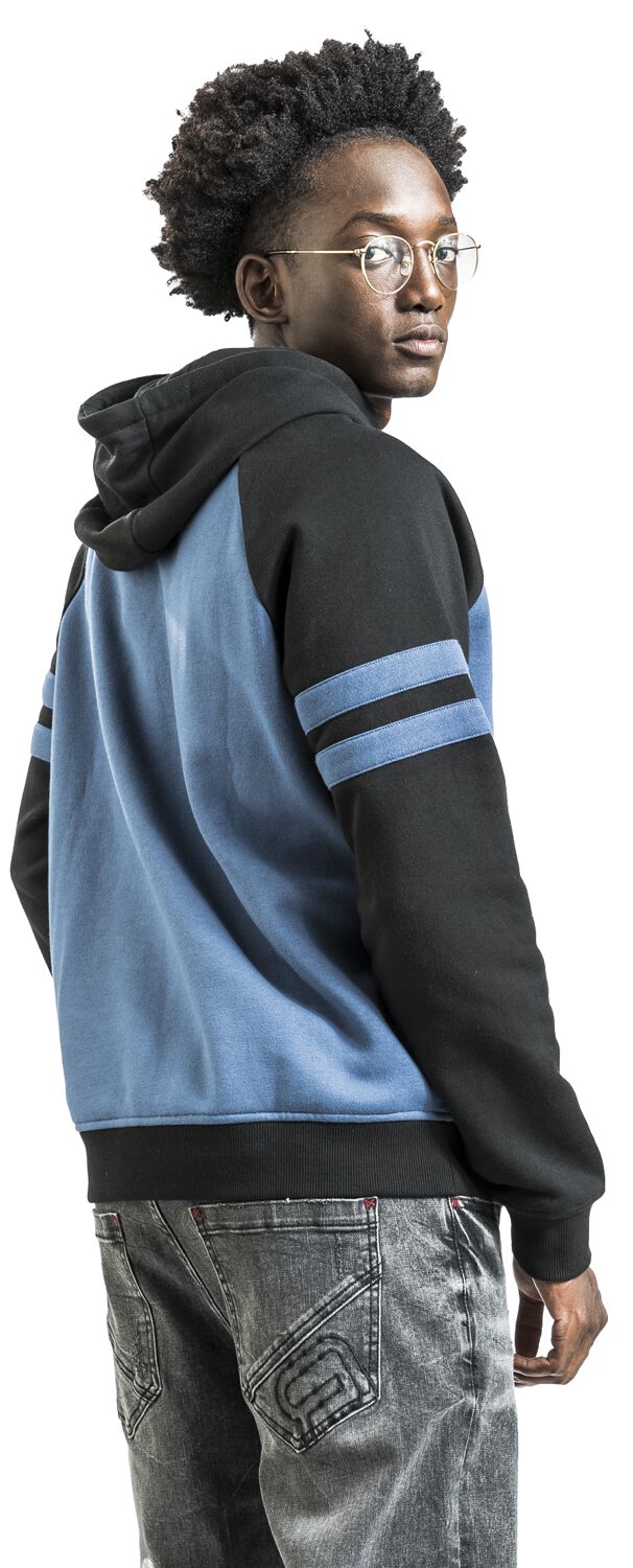 Sweat à capuche zippé Noir/Bleu | RED by EMP Sweat-shirt zippé à capuche