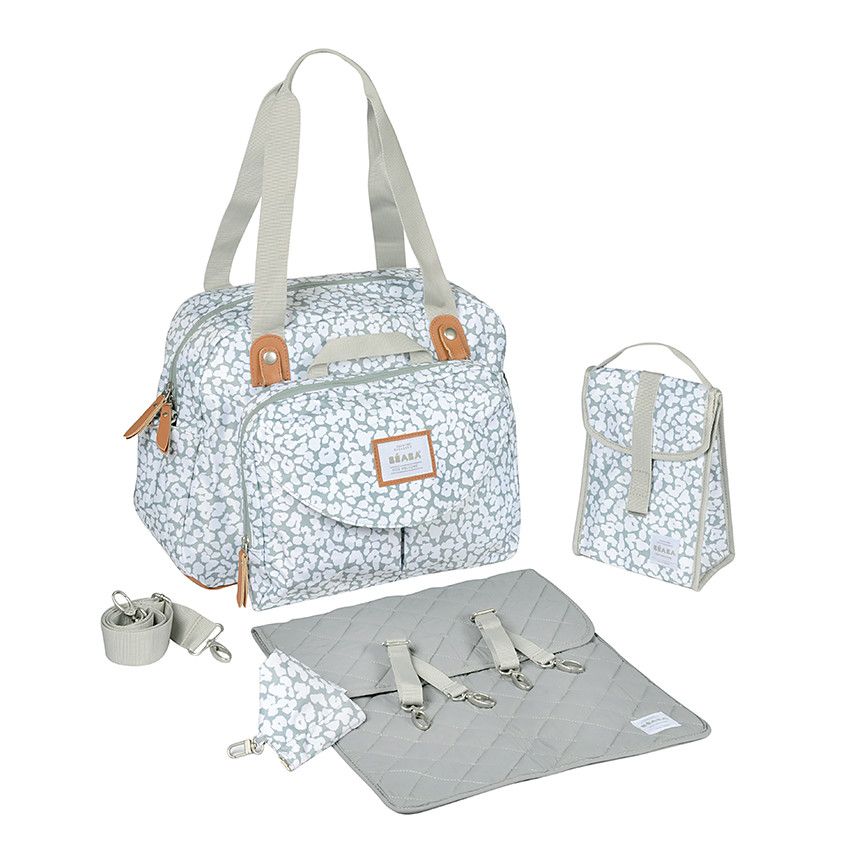 Sac à langer Genève - Cherry Blossom - Ecru