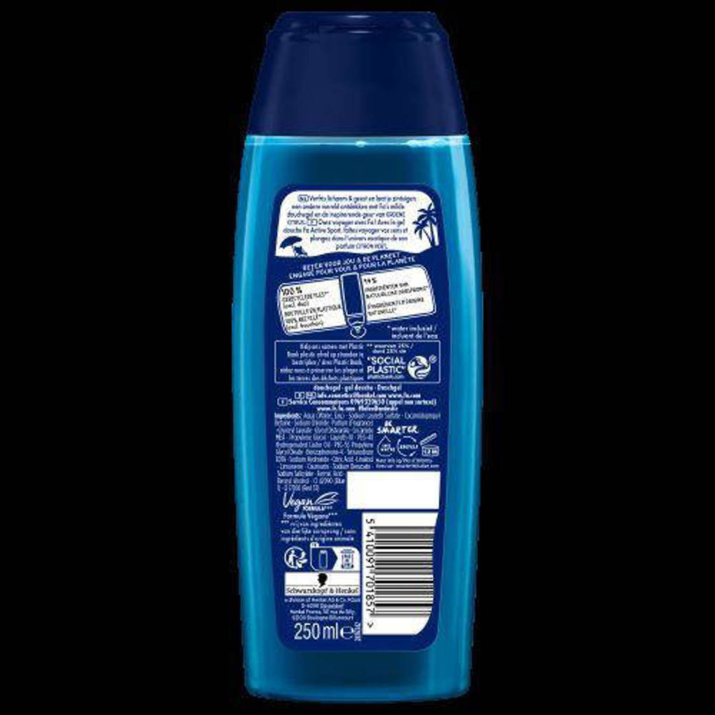 Sport douchegel - 6 x 250 ml - voordeelverpakking
