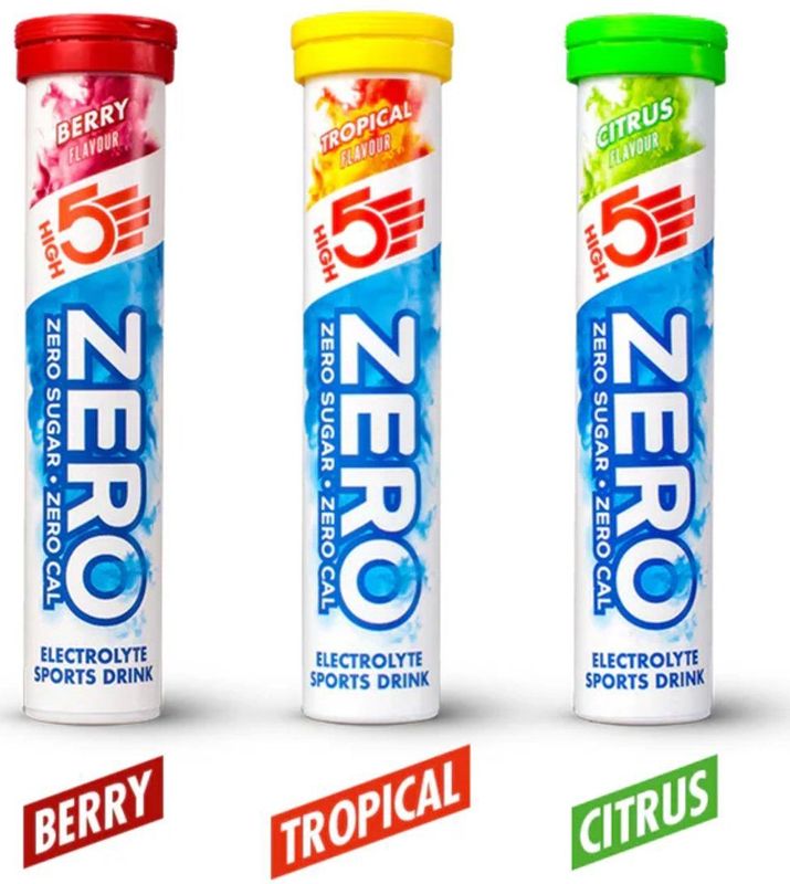 HIGH5 - ZERO Elektrolyten Bruistabletten - Mix van Smaken - Suikervrij - 60 Stuks