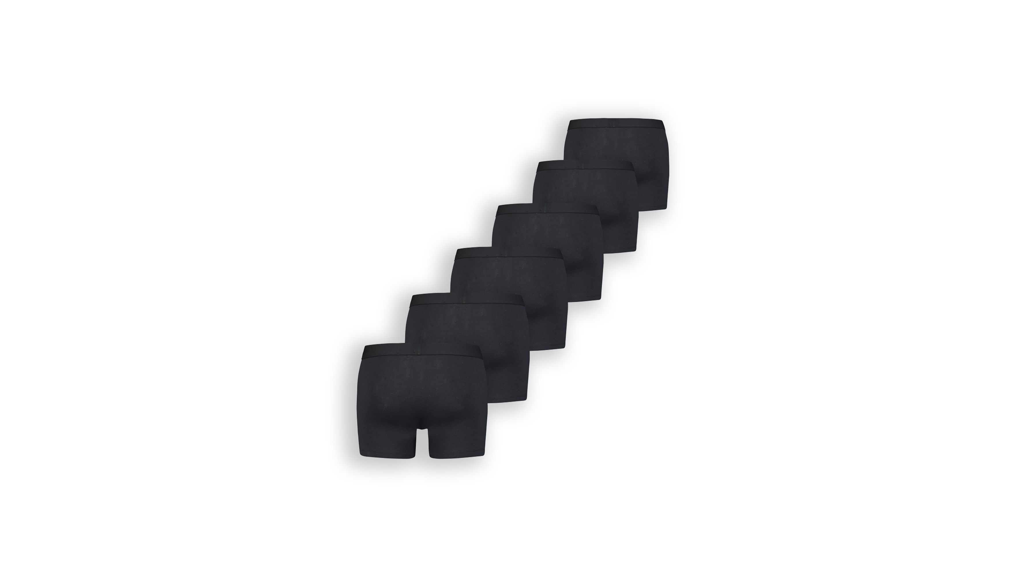 Caleçon Levi's® uni basique - Lot de 6 - Black - Noir