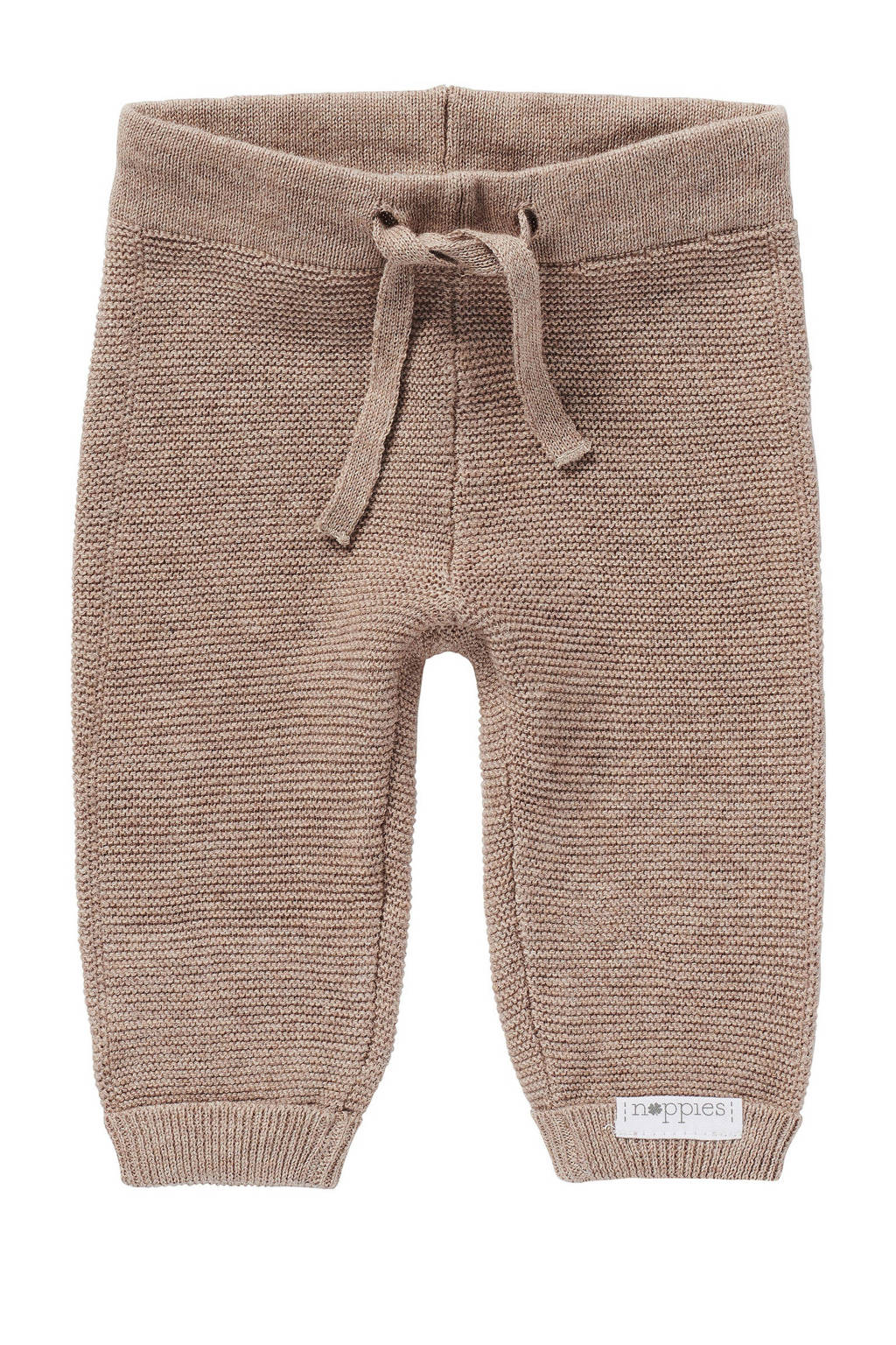 Noppies baby broek Grover van katoen taupe melange