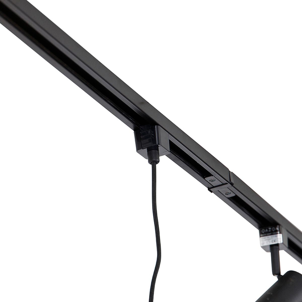 Modern railsysteem met 3 spots en 3 hanglampen zwart 1-fase - Iconic Cavalux Jeana