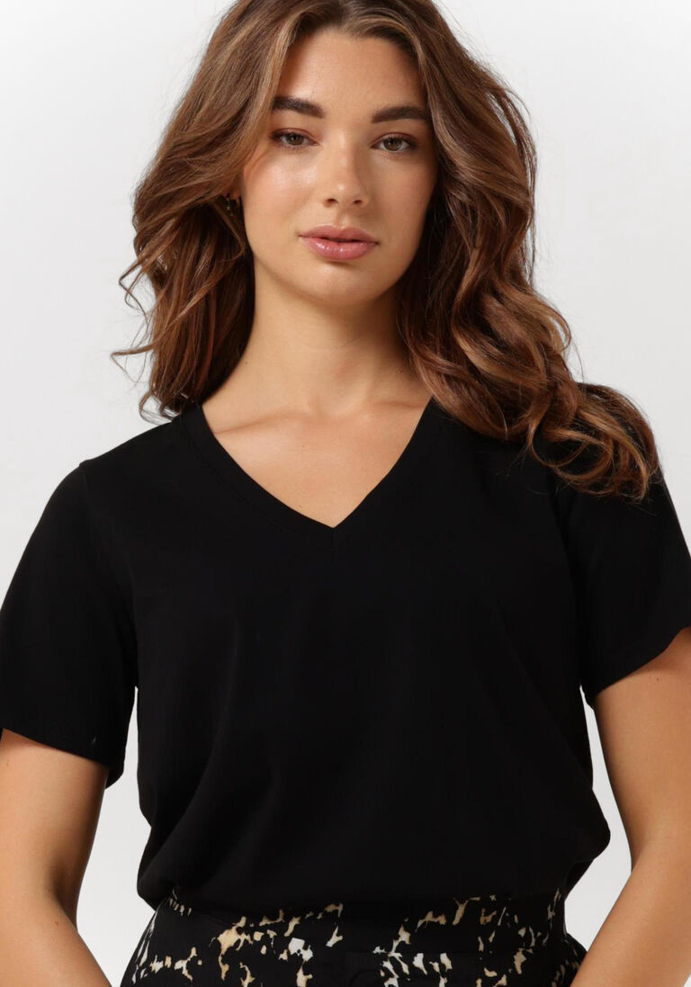 CC HEART zwarte cc heart t-shirt organic cotton v-neck tshirt